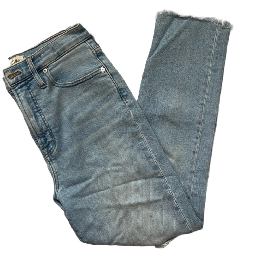 Madewell Women's The Perfect Vintage Straight Leg Jeans - Light Blue size 28